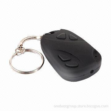 Portable Covert Car Key Recorder, Supports microSD Card Up to 16GB